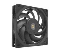Mars Gaming MF-NC, Ventilador PC PWM 120mm, Rodamiento FDB de Cobre Hiperbalanceado, Ventilador Silencioso con Diseño de Aspas Híbridas, Ventilador Ordenador Profesional, Negro