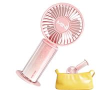 Ventilador Mini Portátil - Silencioso 3 Velocidades Ajustables Recargable por USB | Ventilador Silencioso para Viajes | para Interiores Exteriores Hogar Oficina Escuela Viajes Transporte Caminatas Exc