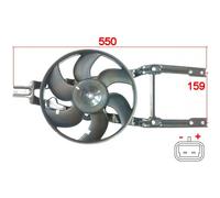 Ventilador Motor CVA352G 47229 8EW 351 044-081 809-1021 FT7107 DER0-9012