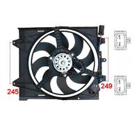 ERA Ventilador Motor Con Embrague Refrigeración Para Fiat 500 C Panda 352068
