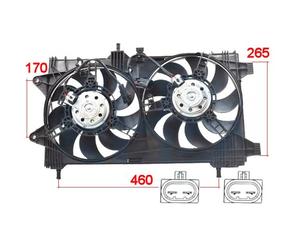 VENTILADOR MOTOR CVA376G FT7518 1620750 05041225 8EW 351 044-511 47802 EV820600