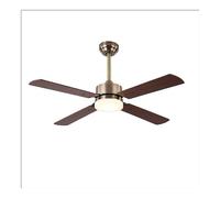 Ventilador motor DC led 18w HUPE cuero satinado FABRILAMP