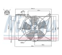 Ventilador Motor para Toyota Yaris Verso _ NLP2 _ NCP2 _ P1_ SCP1_ NLP1 _