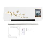 Ventilador móvil dos en uno montado en la pared instalado, acondicionamiento móvil 2024, sistema de calefacción/dividido, con control remoto portátil sin conducto/dormitorio/estudio, chimenea (C