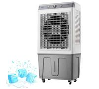 Ventilador Nebulizador De Agua, 3 Velocidades,Tanque de 35L,3 en 1 Aires Acondicionados Portatiles Temporizador 7.5H,Oscilación Para El Hogar Y Oficinas Pequeñas