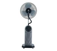 FM Ventilador, 95 W, 0 Decibeles, plastico, 3 Velocidades, Gris y Negro