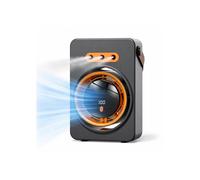 Ventilador nebulizador portátil, 5 velocidades, 1 pieza, negro, temporizador de 3 orificios, enfriador de aire portátil para el hogar y el a