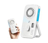 Ventilador Nebulizador Portátil de Mano, Recargable, con 4 Velocidades, Pantalla LED, Pulverizador de Agua para Refrigeración Personal, Color