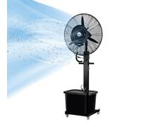 Ventilador Nebulizador Refrigerante, Ventilador Industrial de Pie con 3 Velocidades y Depósito de 42 L, Enfriador de Aire de Alta Velocidad con Oscilación de 90° para Taller Garaje Oficina(29 inches)
