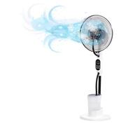 Ventilador nebulizador silencioso de interior 125cm con ajuste nocturno - Refresca instantáneamente la habitación - La nebulización proporciona frescor adicional [Clase energética A+]