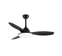 Fabrilamp Yael Ventilador de Techo con Motor DC y Mando 72W Negro
