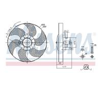 NISSENS Ventilador, refrigeración del motor para CITROËN: Berlingo, Xsara & PEUGEOT: Partner, Ranch (Ref: 85658)
