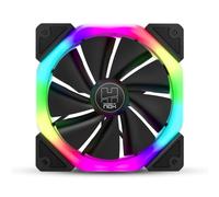 Ventilador Nox Hummer D-Fan RGB 1100RPM 120mm Negro