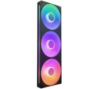 NZXT F360 RGB Core - Unidad de Ventilador monocasco de 360 mm con 3 Ventiladores RGB de 120 mm - Control de Velocidad e iluminación - Alta presión estática y Flujo de Aire - 8 LED aRGB - Negro