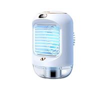 Ventilador para Acampar Ventiladores Recargables portátiles para el hogar Enfriador de Aire Acondicionador Mini USB Acondicionador eléctrico Recargable Soporte de pie Confort Enfriamiento silencioso