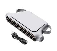 Ventilador para asiento trasero de coche, ventilador eléctrico | ABS para asiento interior | cabezal giratorio auto enfriamiento | velocidad de aire circulante | USB Rechargeable Small Cooler for