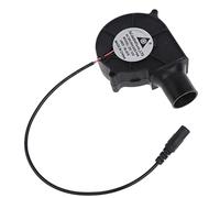 Ventilador para barbacoa, ventilador PWM 7530, 75 x 75 x 30 mm, 12 V, 1,5 A, 2500 R de flujo de aire con tubo de aire de 27 mm para barbacoas de huevos verdes, estufas, estufas, estufas, estufas