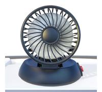 Ventilador para coche, circulador de aire de un cabezal, ventiladores plegables USB de alta velocidad, 3 engranajes ajustables, para salpicadero, escritorio, mesita de noche al aire libre
