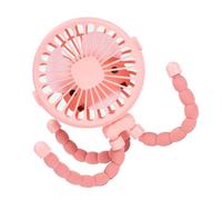 Ventilador para Cochecito de bebé, Trípode Portátil de Refrigeración Silenciosa, Ventilador con Clamp/Holder para Cochecito, Carga USB para Actividades Al Aire Libre o Viajes, Color Morado