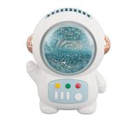 Ventilador para Colgar en el Cuello, Miniventilador Recargable por USB de Astronauta para Trabajo y Ocio, Estilo de Movediza de Ensueño y Ventilación de Gran Angular (azul claro)