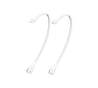 Ventilador para PC 2510 con conector macho de 4pines a conector hembra de 4pines 2510,cable FAN blanco,compatible con función de control de velocidad,30cm,paquete de 2unidades (un dividido en Uno)