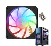Ventilador para PC, ventilador de refrigeración para ordenador, RGB Silent Slim CPU Radiator Refeers para el juego de trabajo doméstico Build PC, herramienta de optimización del flujo de aire