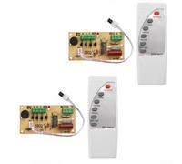 Ventilador para placa de modificación con control remoto y temporizador de 7 horas, PCB compacto para ventiladores de suelo, instalación sin soldadura (2 piezas)