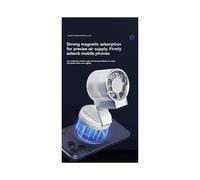 Ventilador Pequeño Plegable Magnético, Potente Aire Frío para un Enfriamiento Rápido con Luz de Relleno Suave, Ventilador Portátil de Mano