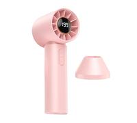Ventilador Personal de Mano | Soplador 6 Velocidades Con Pantalla Digital - Ventilador Personal Pequeño Recargable | Para Hiking, Beach, Picnic, Outdoor, Running, Cycling, Fishing, Travel, Camping