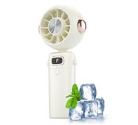 Ventilador personal genérico, ventilador en miniatura portátil refrescante, plegable, refrescante, para oficina, verano, exterior, viajes, playa, camping, coche y bebé