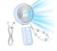 Ventilador personal,Herramienta de enfriamiento de bolsillo con 3 velocidades - Ventilador refrigerante personal - Para Verano, Aire , Patio, Playa, Viajes, Camping, Patio Trasero, Biblioteca Y Oficin