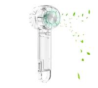 Ventilador personal portátil de mano, compresor de hielo transparente, turbina semiconductora, aire acondicionado, 3 ajustes de velocidad, creativo, pequeños electrodomésticos, recargable por USB