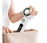 Ventilador Personal Recargable - Pequeño Ventilador de turbina portátil - Mano recargable con luz nocturna 199 velocidades, pantalla LED 4000 mAh para interior dormitorio tienda terraza