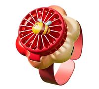 Ventilador personal - Reloj de flores recargable con luces - Ventiladores personales portátiles recargables | para viajes, playa, camping, senderismo, ciclismo, picnic, hogar, dormitorio, escuela