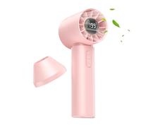 Ventilador personal | Soplador de Aire con Pantalla Digital y 6 Velocidades,Pequeño ventilador portátil recargable - Para Hiking, Beach, Picnic, Outdoor, Running, Cycling, Fishing, Travel, Camping