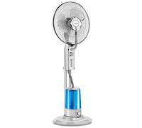 Mpm mwp-20 ventilador pie con nebulizador de agua, oscilante, 3 velocidades, temporizador 60 minutos, 75, gris