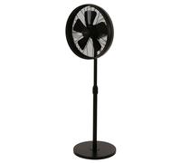 Ventilador Pie Negro Silencioso Lucci Breeze Pedestal 3 Velocidades Oscilación