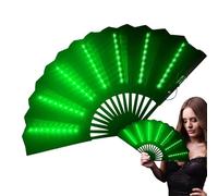 Ventilador Plegable Con Luz LED, Ventilador Plegable Para Festival, Abanico Portátil Multiusos Para Carnavales, Ventiladors De Mano Festival Raves, Accesorios De Carnaval Para Danza Del Vientre