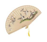 Ventilador plegable de mano - Ventilador japonés vintage | Oriental plegable japonés con - Tabletop Ornament Hot Days Cooler Women Girls Dancing Props for Wedding, Gathering