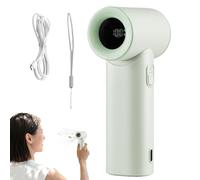 Ventilador portátil, acondicionador de mano recargable, enfriador personal ligero de 5 velocidades para viajes, camping, dormitorio, automóvil, uso al aire libre y playa, 4.7 x 2.2 x 1.65 pulgadas