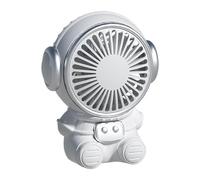 Ventilador portátil - Astronauta forma personal dispositivo de enfriamiento, silencioso ventilador de escritorio de carga USB, enfriador de mano con temática espacial | Accesorios de viaje compacto