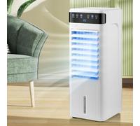 Ventilador portátil con aire acondicionado, El tanque evaporativo portátil 360 del refrigerador de aire 6L rueda el nivel visual del agua(Remote Control Model)