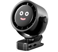 Ventilador Portátil con Clip, Compacto y Potente con 5 Velocidades Silenciosas y Rotación 360° Tecnología Air Turbo con Pantalla Digital - Ideal para el Hogar, Oficina, Al Aire Libre,Gimnasio