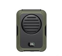 Ventilador portátil con clip de tamaño, ventilador de cuerpo, aspas de turbina 6000 rpm, 6000 mAh, 3 velocidades, con carga rápida, para camisetas, chaquetas, ropa, escalada, ciclismo (verde) (DQ223)