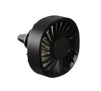 Ventilador portátil con clip de ventilación de coche alimentado por USB con velocidad ajustable, mini ventilador para salida de aire acondicionado de coche, incluye luces LED coloridas para efecto