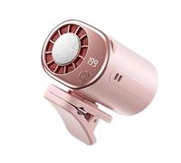 Ventilador portátil con clip - Enfriador giratorio de 360 grados, ventilador de escritorio con carga USB, abrazadera ancha de semirrefrigeración de 16 grados, hoja sintética compacta | Gadget de ver