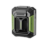 Ventilador Portátil Con Clip For La Cintura, 4000 MAh, Recargable Por USB, 3 Velocidades, For Colgar En El Cuello, Batería Externa Y Luz LED, For Acampar Al Aire Libre Pinza Manos Libres(Green)