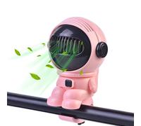 Ventilador portátil con clip para cochecito, mini ventilador recargable por USB, desmontable alimentado por batería de 5000 mAh, esencial para las vacaciones del bebé