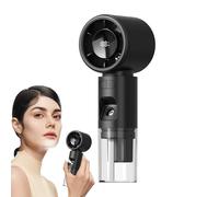 Ventilador portátil con nebulizador - Abanico personal manual con spray refrescante | Mini refrescante con pantalla digital y función spray para viajes, camping, casa, hombres y mujeres