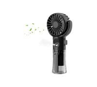 Ventilador portátil con nebulizador, recargable por USB, 4 velocidades, alimentado por batería, ventilador personal para refrigeración, idea